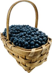 Small Decorative Basket With Faux Berries