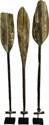 Restoration Hardware Primitive Style Paddles With Iron Display Stands