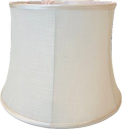 Silk Lamp Shade-  Approx. 10.5' Height X 14' Width - Soft Pink Blush Coloration