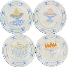 'Delicieux' Dessert Plates By Dick Meng & Joanna Hansen - Signed 'Dessert Delicieux Dessert Plates'