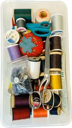 Sewing Threads, Scissors, Notions & Storage Box