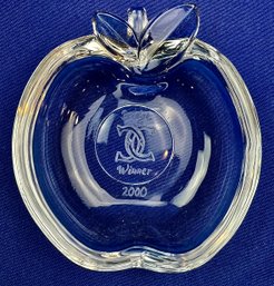 Colony Club Glass Trinket Dish Bridge Trophy