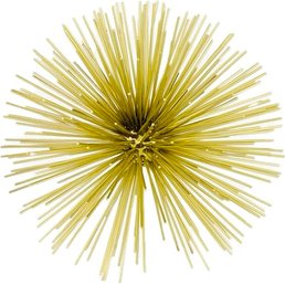 Contemporary Gold Tone Sea Urchin Sphere