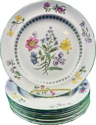 English Spode Porcelain Summer Palace By Spode - 8' Luncheon