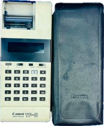 Vintage Canon TP-8 Electronic Pocket Calculator With Printer  - Comes With Sleeve Protector