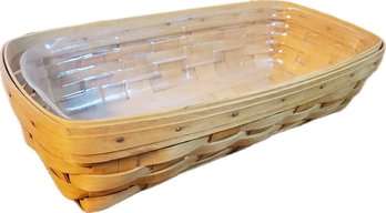 Longaberger Basket With Plastic Liner