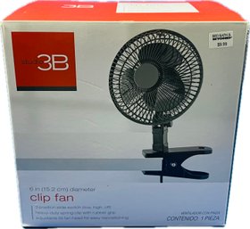 New In Box! Clip-on Fan - Never Used! Still In Plastic Wrap! - Signed '3B Studio'