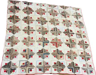 Log Cabin Vintage Quilt