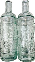 Decorative Green Glass Bottles