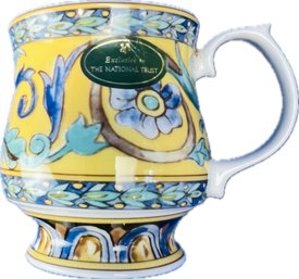 English Porcelain Ceramic Mug - Signed 'The National Trust - Dunster Majolica - Made In Great Britain'