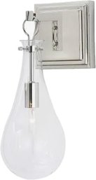 New! Still In Box! Contemporary Wall Sconce - Signed 'Arteriors Sabine' - Polished Nickel (31449984)