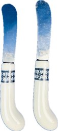 Porcelain & Stainless Cheese Knives