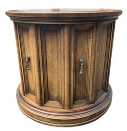 Circular Side Table With Secret Door