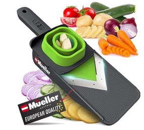 Mueller Handheld Vegetable V Slicer Salad Utensil - Adjustable Thickness