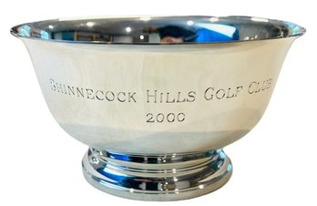 Tiffany & Co. Pewter Revere Bowl Shinnecock Hills Trophy Piece - Signed 'Tiffany & Co - Handcrafted Pewter'