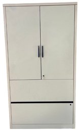 HON 2 Door, 2 Drawer Cabinet - 36.25 Inches Wide X 24 Deep X 66.5 High