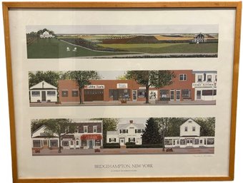 BRIDGEHAMPTON. N.Y. PRINT Signed By Artist