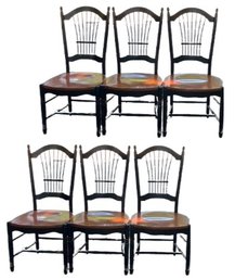 French Country Wheat Back Dining Chairs