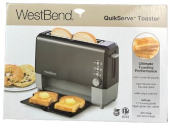 New! WestBend QuikServe Toaster