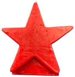 Red Star Candle