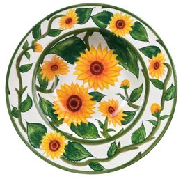 Sunflower Serving Bowl