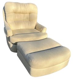 Upholstered Chair With Matching Ottoman