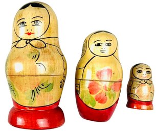 Vintage Russian Babushka Nesting Dolls