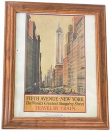 Fifth Avenue, The Worlds Greatest Shopping Street - Framed New York City Reproduction