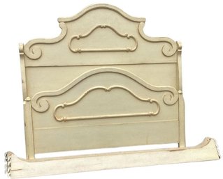 Queen Sized Bedframe  Antiqued White