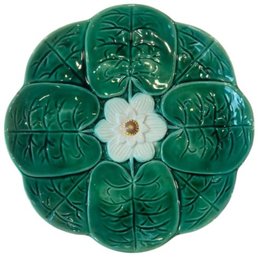 Antique English Majolica - Water Lily Pattern