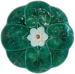 Antique English Majolica - Water Lily Pattern