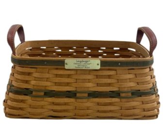 Longaberger  Handwoven Christmas Basket -2002