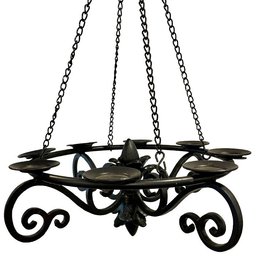 Wrought Iron Candelabra - Holds 8 Candles