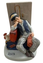 Norman Rockwell Porcelain Figurine - 'Asleep On The Job '