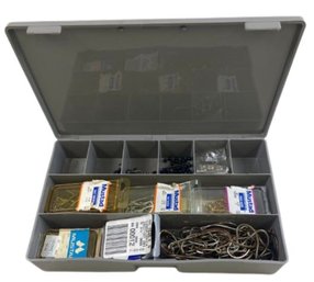 Stern Plastic Fishing Box With Lots Of Hooks!