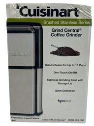 New In Box!! Cuisinart Grind Central Coffee Grinder -brushed Stainless Series