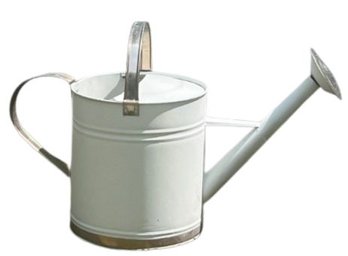 White Tin Watering Can