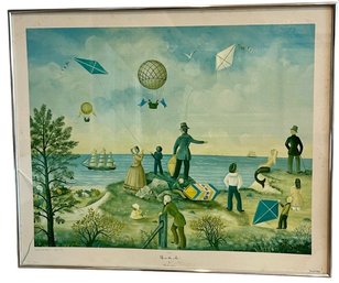 Martha Cahoon Framed Print - 'Up In The Air'