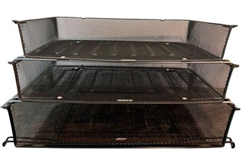 3-tiered File Organizer - Wire Mesh