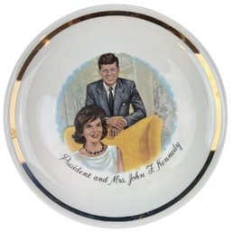 Vintage JFK & Jackie Kennedy Commemorative Plate