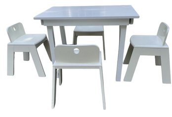 'Land Of Nod' Children's Table & Four Chairs