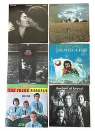 6 Record Albums- John Lennon, Cat Stevens, Etc