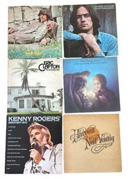 Record Albums- James Taylor, Eric Clapton, Etc