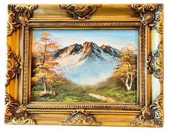 Framed Painting - Mountain Top