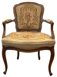 Needlepoint Chair - Beautiful Detail - Very Good Condition