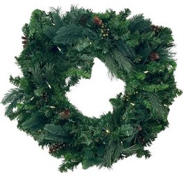 Front Gate Artificial 30 Inch Majestic Christmas Wreath