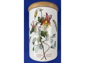 Vintage Portmeirion Canister - Signed On Base 'Portmeirion Botanical Garden