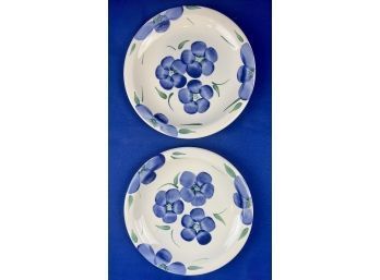 Hand Painted Italian Pottery Plates Made For Pier 1 Imports