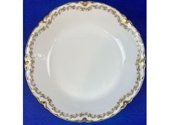 Antique Haviland Limoge Plate With Shamrock Motif