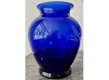 Cobalt Blue Glass Vase